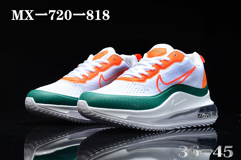 2020 Nike Air Max 720-818 White Orange Green For Women - Click Image to Close